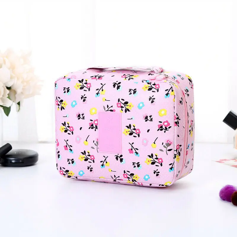 

Local stock Hot Women Multifunction Travel Cosmetic Bag Makeup Case Pouch Toiletry Organizer