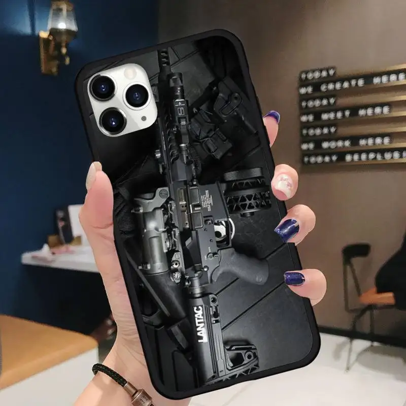 AK47 Handgun Gun BUllets Phone Case for iPhone 11 12 mini pro XS MAX 8 7 6 6S Plus X 5S SE 2020 XR iphone 8 lifeproof case