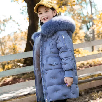 

Girl's Clothes -30 Degrees Children `s Duck Down Jacket 2020 Winter Hooded Warm Coat Snow Wear Kids Thicken Outerwear Parka Teen