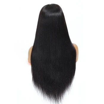 

Wigs Straight 4x4 Lace Closure Real-Human-Hair-Wig 150 Density Malaysia Remy Hair For Black Women With Pre-plucked Hairline