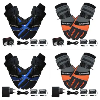 

1Pair Rechargeable Heated Fingers Warm Constant Temperature Gloves Ski Gloves Cycling Bicycle Smart Gloves For Man/woman