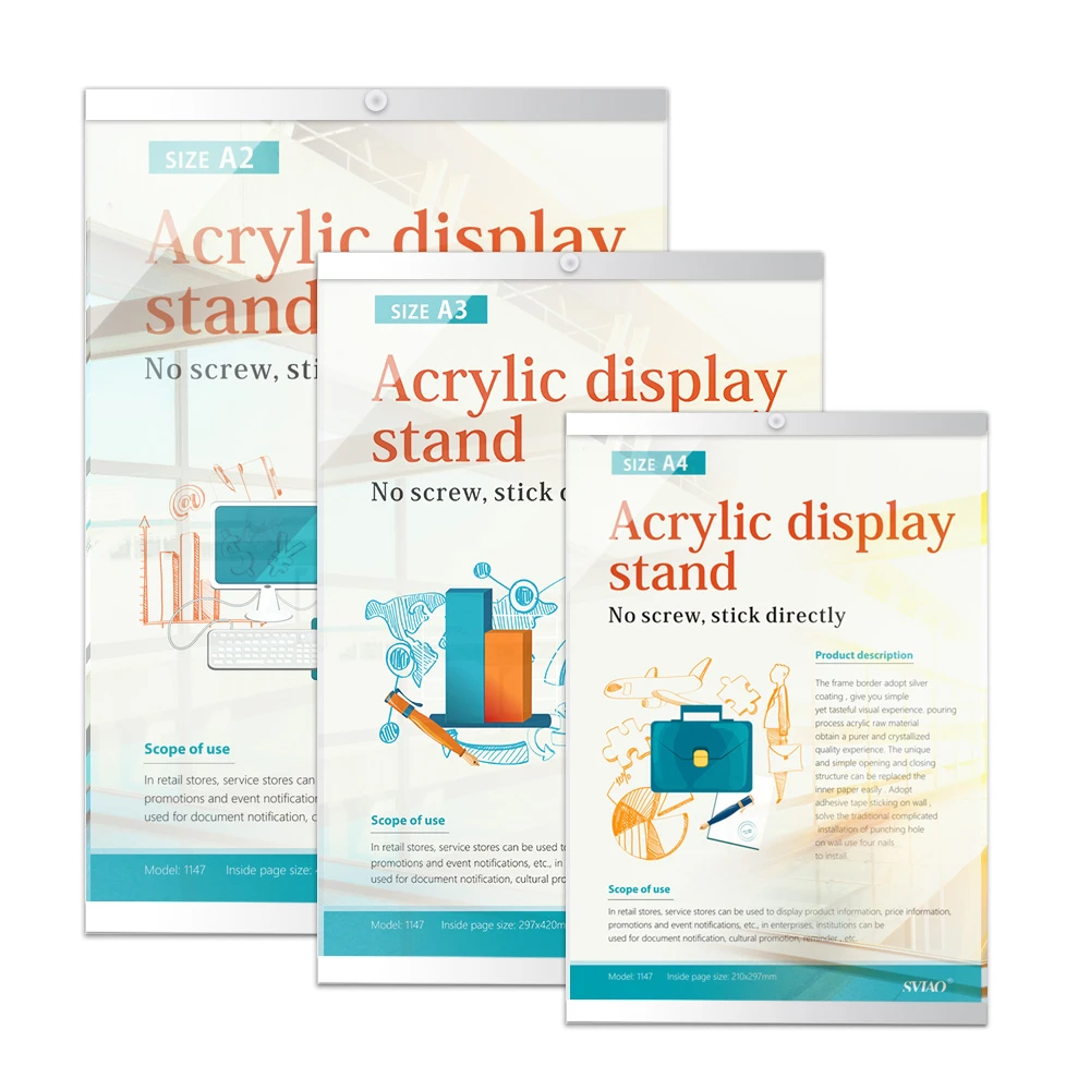 Sviao Din Iso A2 A3 A4 Lavagna Adesiva Trasparente Senza Cornice In Acrilico A Parete Flip Chart Aliexpress