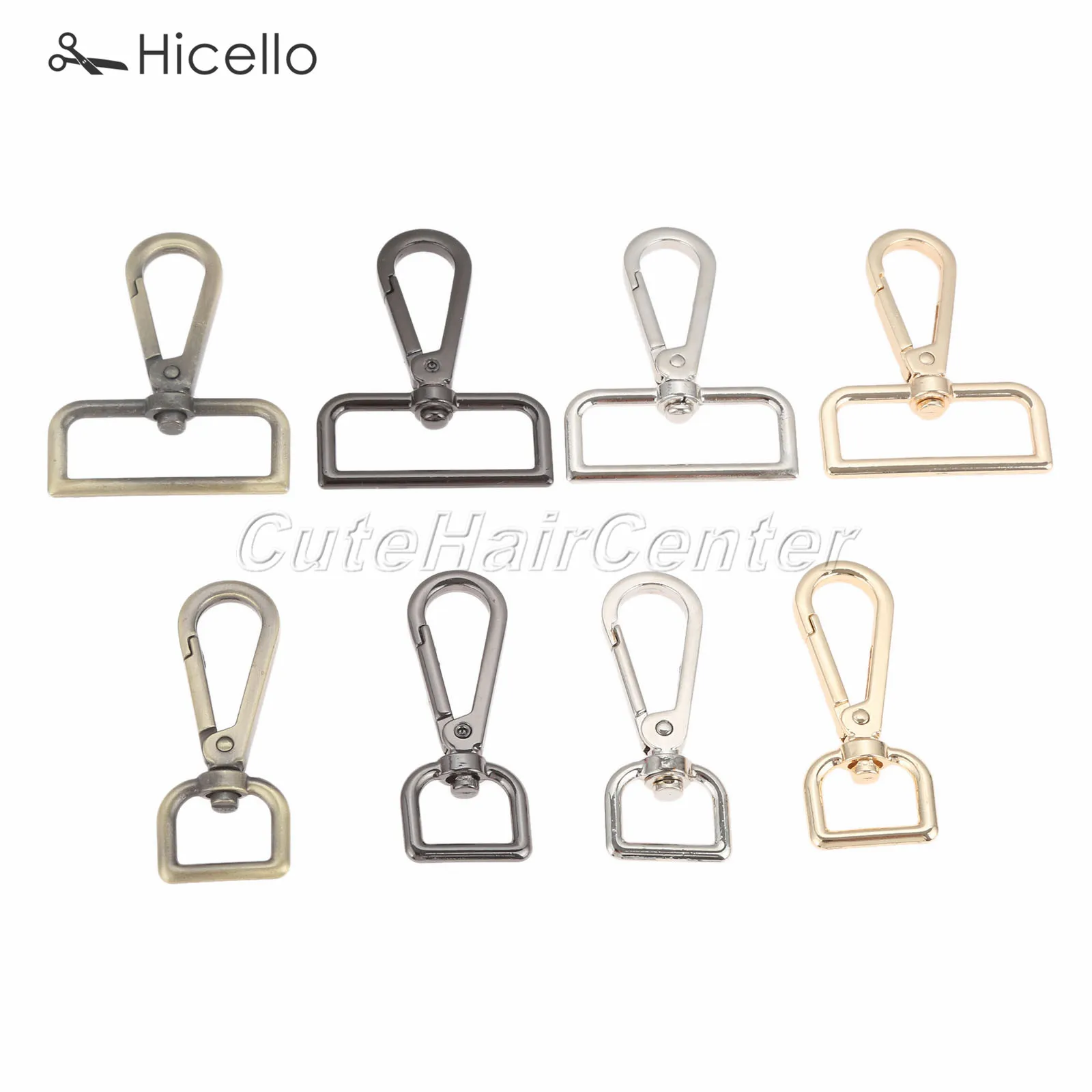 5pcs/lot Metal Bag Buckle Clasp Lobster Trigger Clip 16mm 38mm handbag Movable Screw Hook DIY Gold Silver Black Bronze Hicello