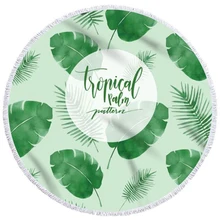 Пляжное полотенце из зеленого волокна, спортивное одеяло для йоги, купальное полотенце