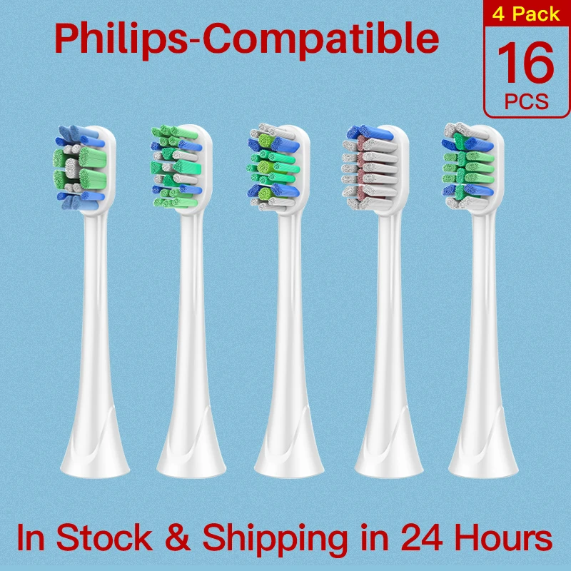 Philips Sonicare Toothbrush Hx6250 01 16pcs Heads Replacement Brush