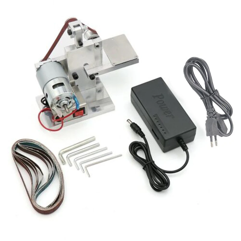 

DIY Mini Belt Sander With Power Adapter Polishing Grinding Machines Grinders