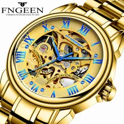 Fegeen Tourbillon часы Мужские автоматические часы для мужчин Элитный бренд известный Нержавеющая Сталь Механические часы Relogio Masculino