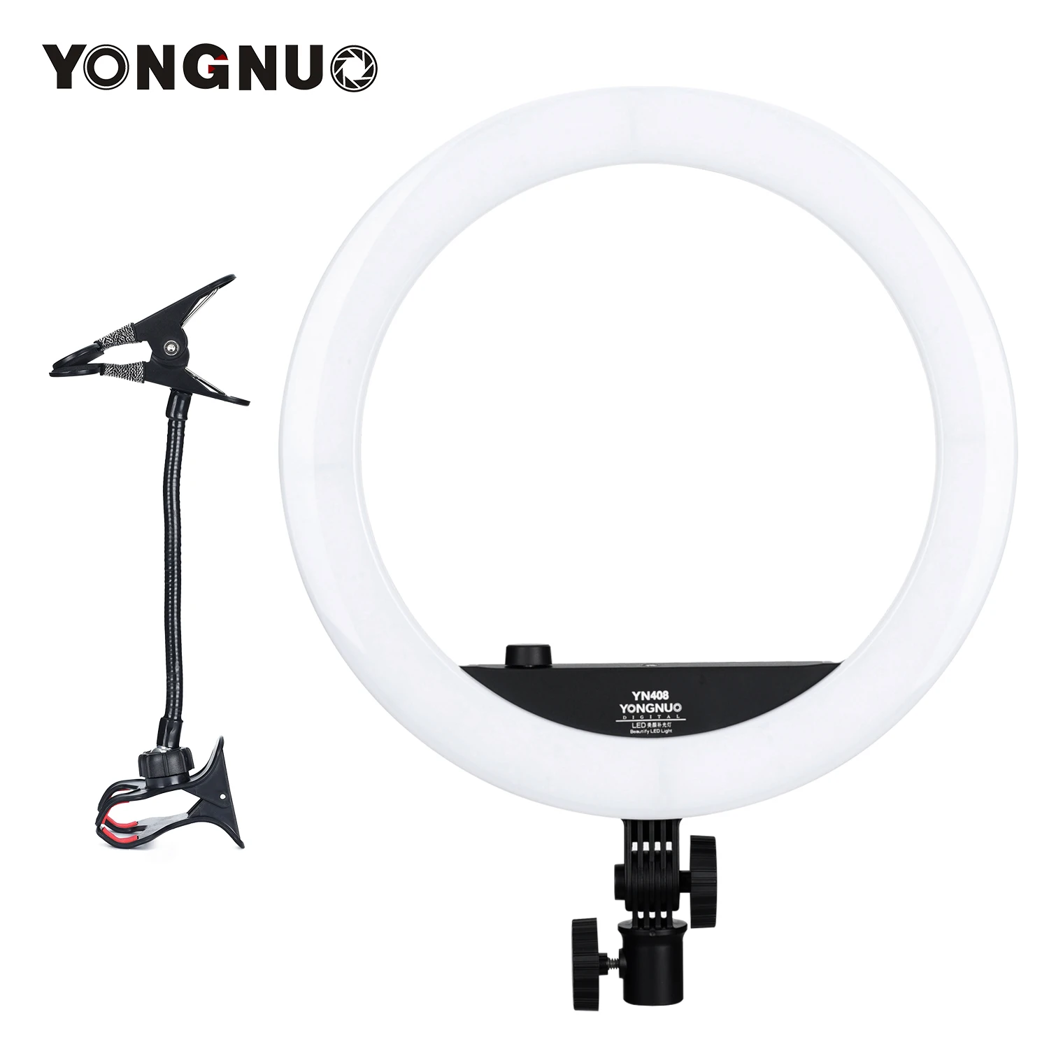 YONGNUO YN408 14 дюймов 3200K 5600K двухцветный светодиодный кольцевой светильник для селфи