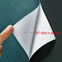 Vinyl Waterproof Contact Paper, Linen Texture Self Adhesive for Living Room Bedroom, Wall Decals, Furniture Renovation