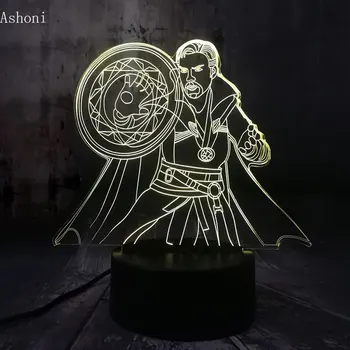 

Marvel Legends Cool Doctor Strange Avengers Action Figures 3D Night Light 7 Colors USB LED table lamp as Home Deco Kids Gift