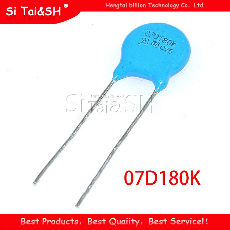 20 штук Варистор 07D180K 18V piezoresistor 7D180K 07D180 | Электронные компоненты и принадлежности