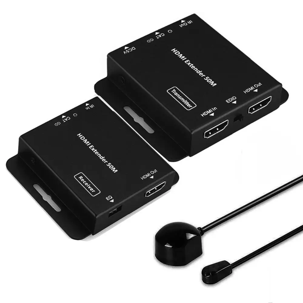 HDMI удлинитель с ИК Управлением по UTP кабелю POC EDID петлей и управлением до футов RX &