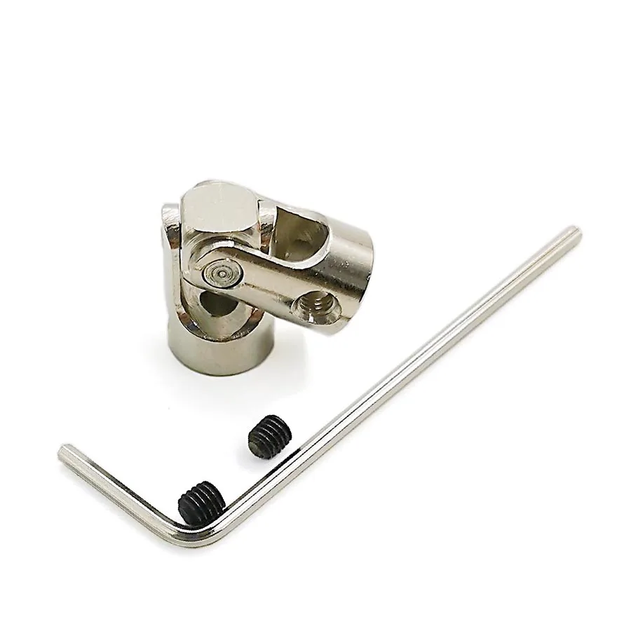 

Metal Universal Shaft Coupling Steering Joint Universal Connector Toy Car Boat Model DIY Accessory (Many Size Available)