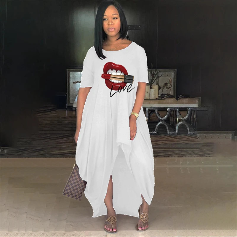 Shirt Dress Irregular Casual Sport 