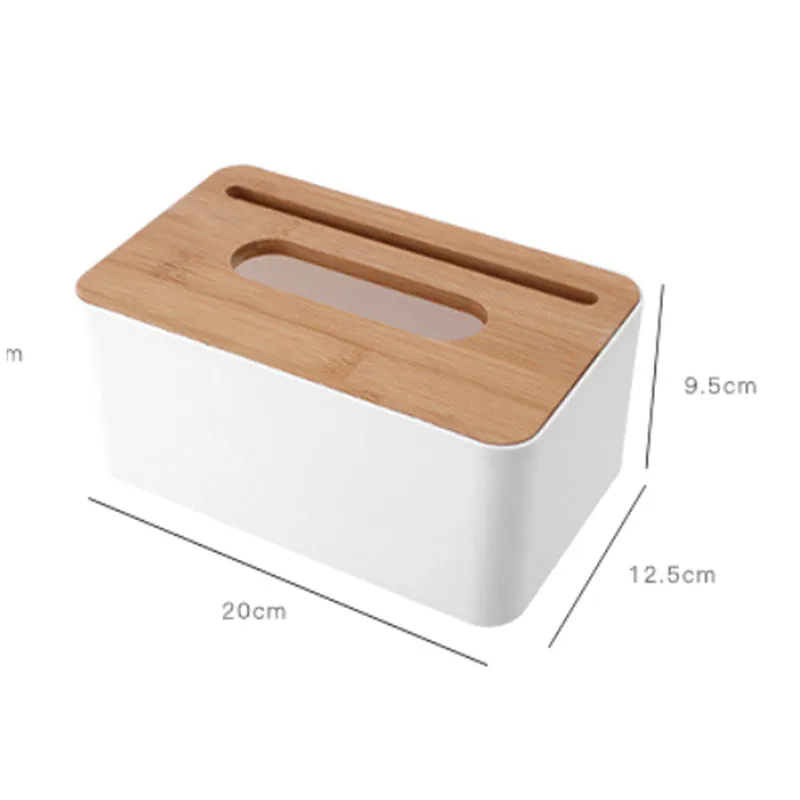 Square upgrade Пластиковая коробка для салфеток, современная деревянная бумага с дубовым покрытием, домашний Автомобильный держатель для салфеток, чехол для ванной, кухни, органайзер, инструменты для украшения - Цвет: Square upgrade
