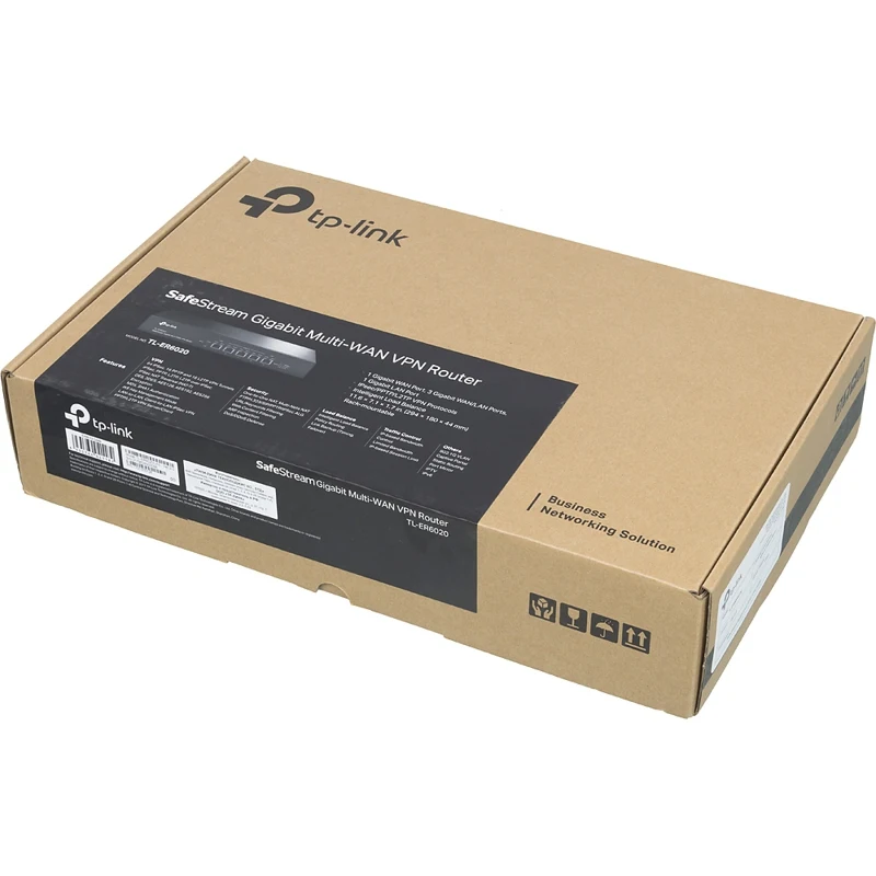 Роутер TP-Link SafeStream TL-ER6020 10/100/1000BASE-TX черный