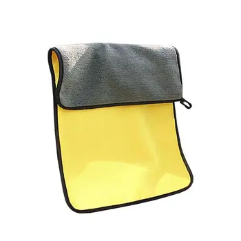 

1pc Plush Microfiber Drying Strong Thick Polyester Fiber Car Cleaning Cloth