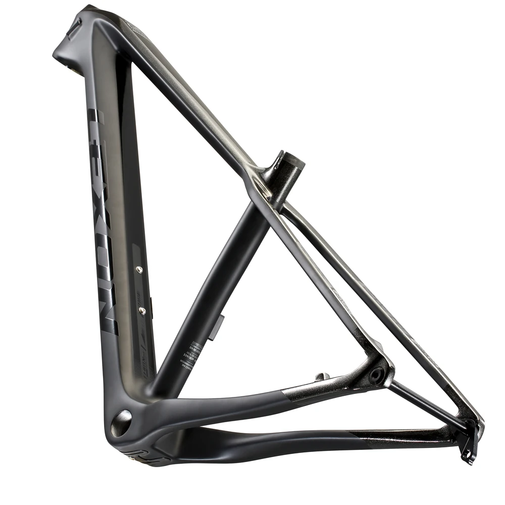 Bicycle Frame Lexon Carbon 29er Mountain 148*12mm Thru Axle MTB 15/17/19inch BSA Black Color Hartails