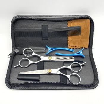 

7pcs/set Salon Profissional Hairdressing Scissors Set With Comb and Hairpins DIY Hair Cutter Thinning Tool Flat Teeth Blades Set
