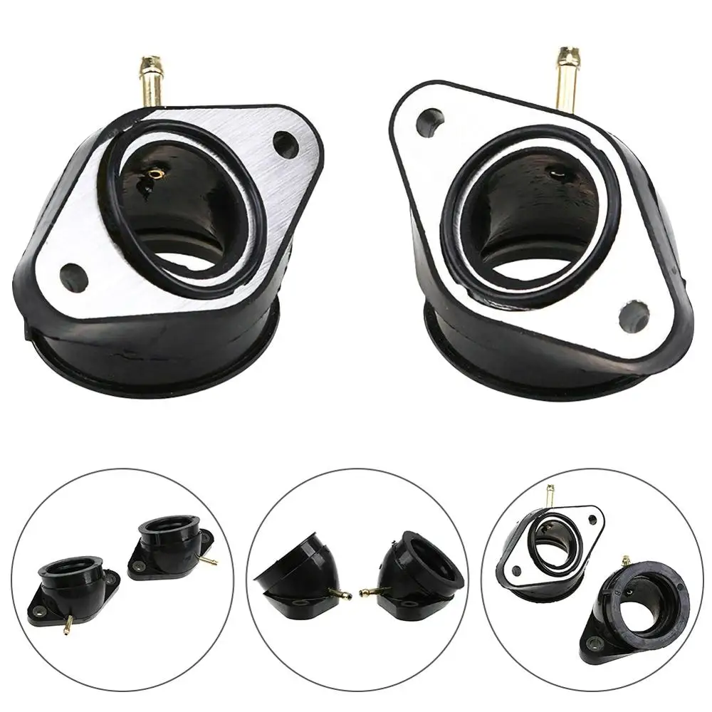 

2pcs Carburetor Interface with O-Ring Carburetor Intake Manifold Boot Parts Set Kit For Yamaha VIRAGO XV400 500 535