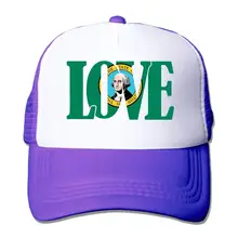 Любовь Флаг Вашингтона унисекс сетки Регулируемый простой Бейсбол кепки водителя грузовика шляпа