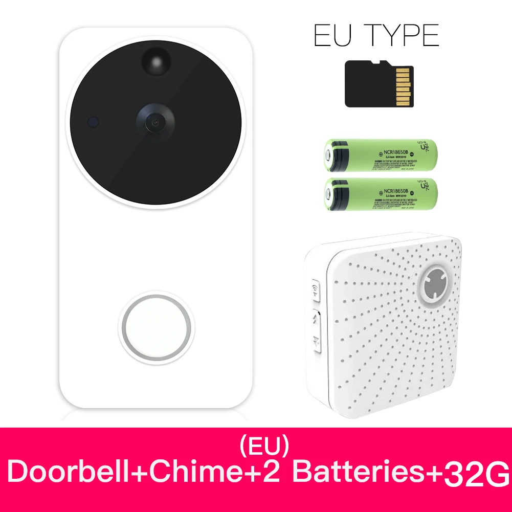 Option 5 Tuya Smart Life беспроводной умный видео дверной звонок камера Full HD PIR Обнаружение движения камера ночного видения работа с Alexa Echo Show - Цвет: Option 5