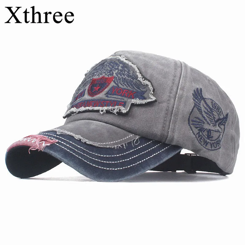 Xthree хлопковая летняя бейсбольная кепка для мужчин Snapback Кепка с вышивкой Bone Gorras