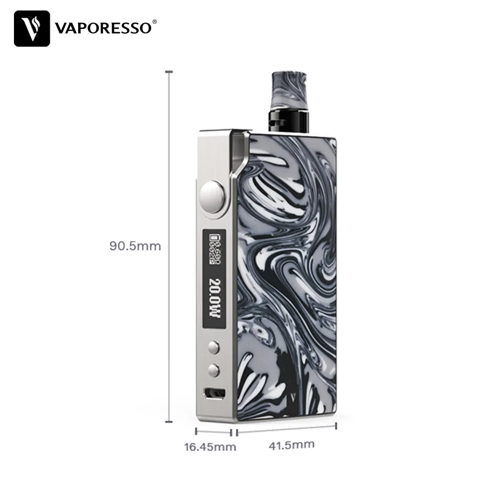 Vaporesso Vape градусов Pod Комплект с 950 мАч встроенный аккумулятор сменный PTF сетки pod 2 мл пара электронная сигарета