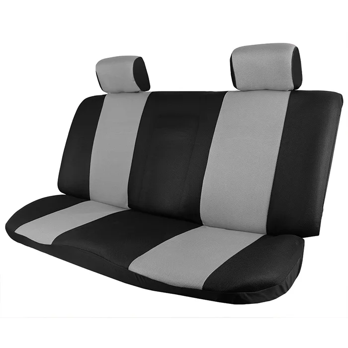 O SHI CAR Универсальный чехол на автомобильное сиденье для автомобилей дышащий Сэндвич сиденье протектор плащ Авто Крышка подходит Toyota Volvo Ford и т. Д - Color Name: 1 rear - Grey
