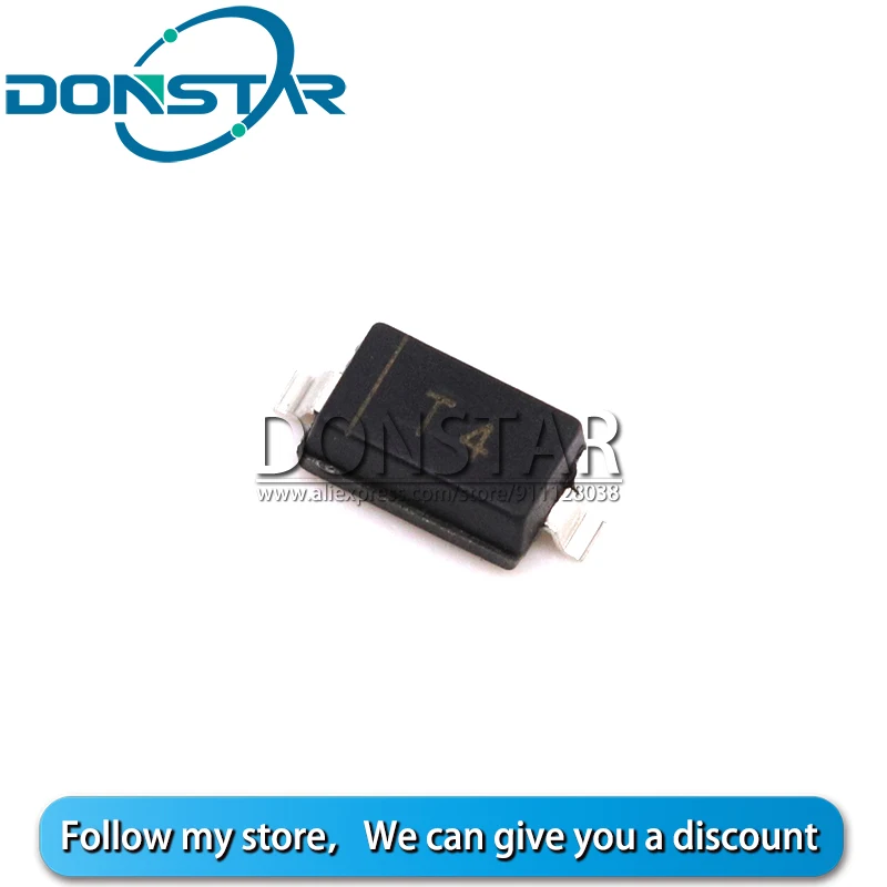 100PCS 1N4148 SOD-123 Diode T4 1206 SMD SOD Switching diode 1N4148WS SOD123 IN4148 NEW | Электронные компоненты и