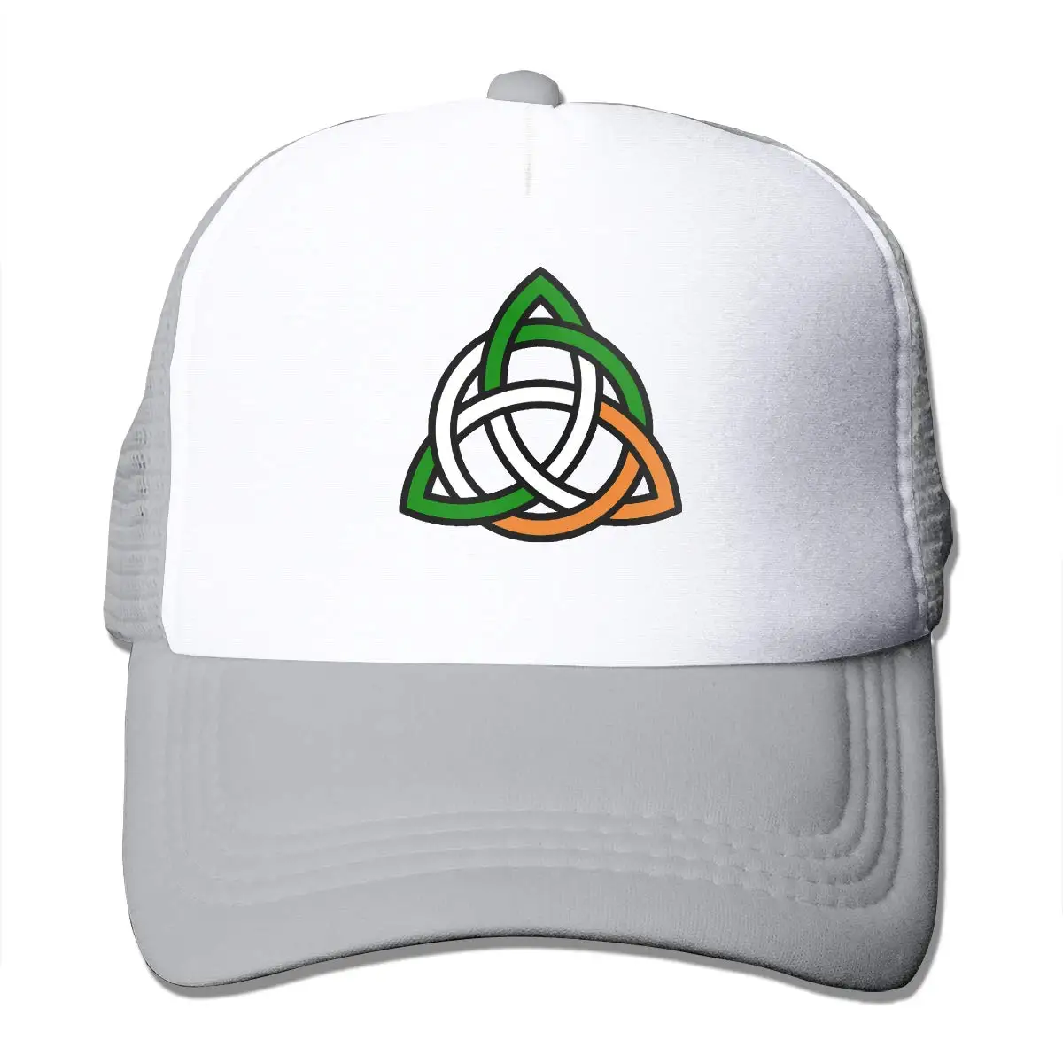 Кельтский Узел ирландский унисекс Регулируемый Snapback ремень Дальнобойщик Шляпа сетка шляпа Защита от солнца сетки бейсбол CapBlack