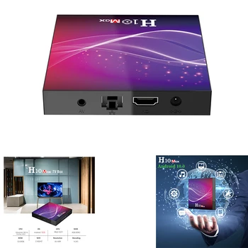

H10 Max TV Box Smart Media Player Android 10.0 OS 2.4G WIFI 6K HDR 4K Set Top Box H616 TVbox IPTV BOX(4+32G)