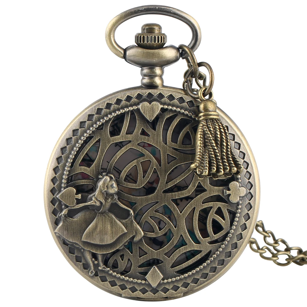 

Antique Hollow-out Princess Pocket Watches Women Necklace Chain Clock Pocket Watch Girls reloj de bolsillo mujer Accessoy