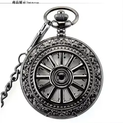 2019 высококачественные полые кварцевые карманные часы ожерелье подарки в античном стиле для женщин и мужчин часы подарок