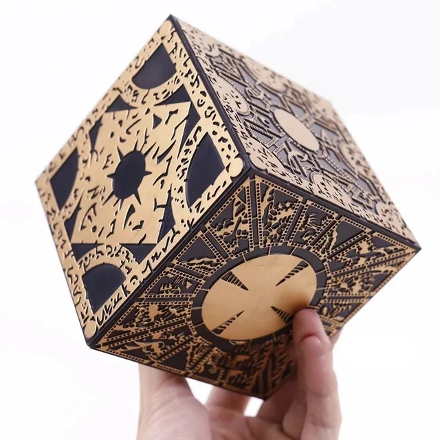 1:1 Hellraiser Cube Puzzle Box Moveable Lament Terror Film Serie Puzzle Box Cube Fully Functional Pinhead Prop Model Figure Toy 2