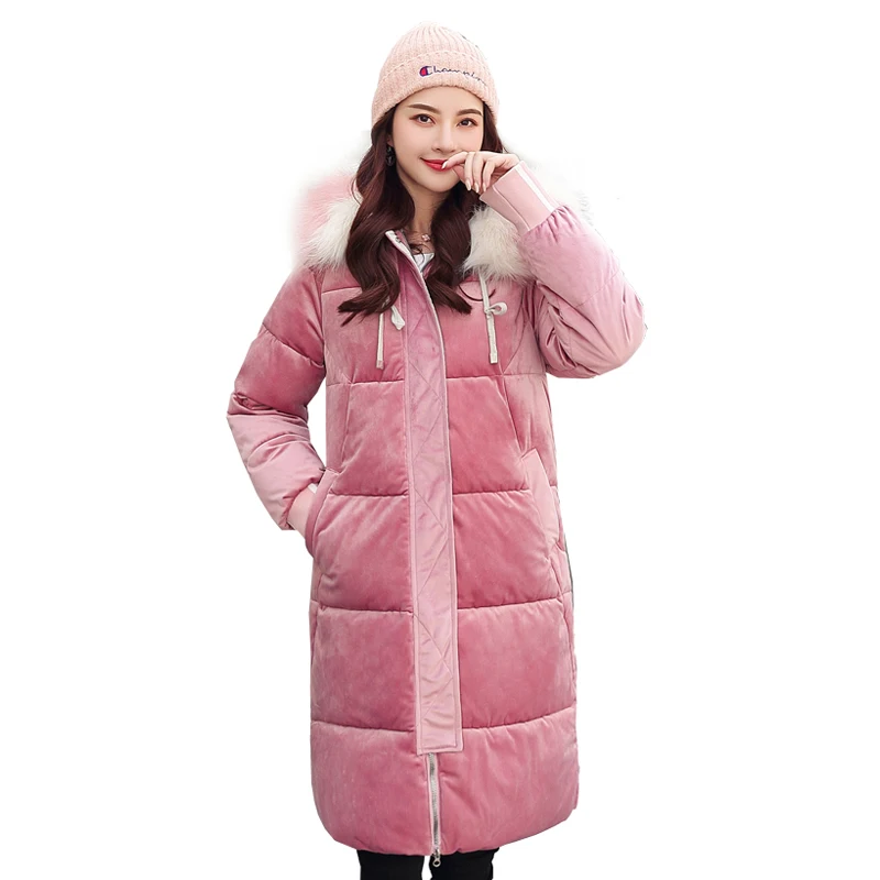 Бархат 2019 Новое поступление зимняя куртка для женщин теплая одежда снежной