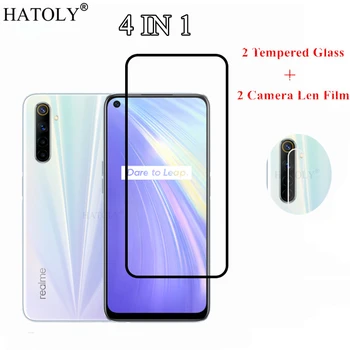 Перейти на Алиэкспресс и купить 4 в 1 закаленное стекло для OPPO Realme 6 Pro 5 5i 6i XT 730G X50 X2 Pro Защитная пленка для объектива камеры для OPPO Realme 6 стекло
