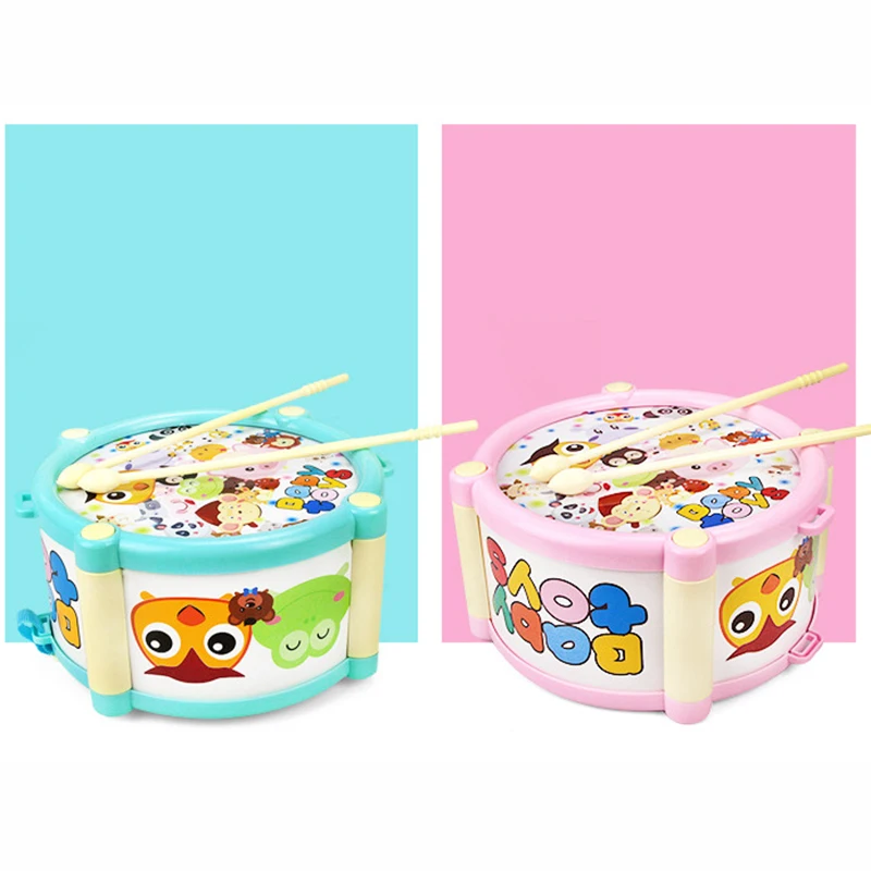 Kids6 pcs/set Musical Instrument Toy Trumpet Drum Sand Hammer Band Kit Children Music Toy Colorful Baby Educational Toy Gift