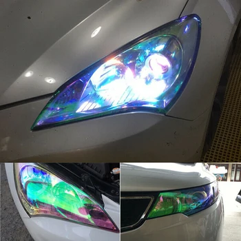 

1 Roll Fog light film Car Auto Chameleon Light Blue Headlight Taillight