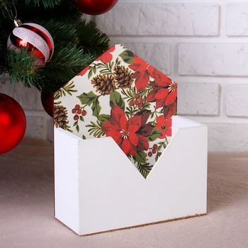 

Kashpo floristic "envelope, with cones", White, 22 × 18 × 8 cm 4406455