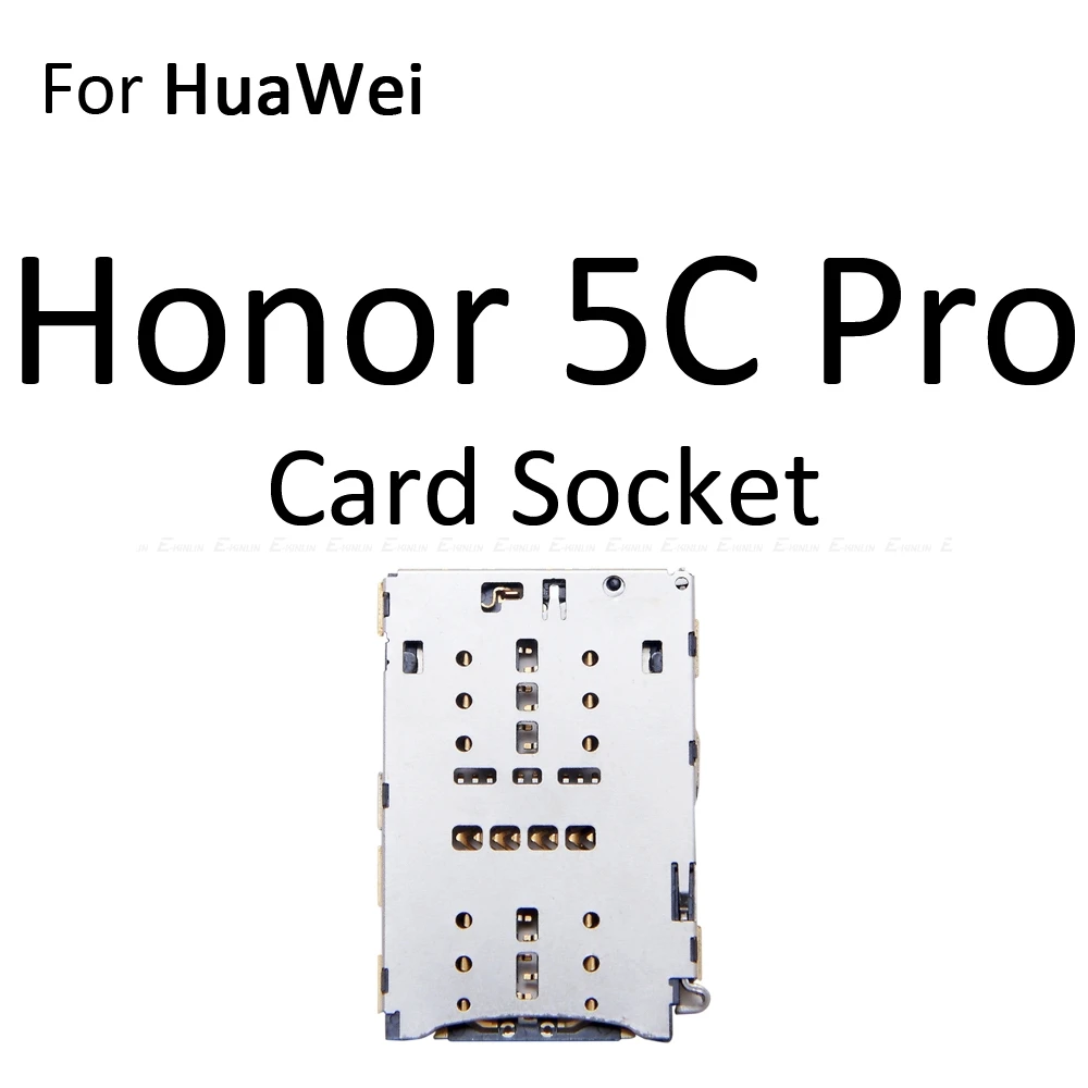 Micro SD sim-карта слот, разъем для лотка адаптер Коннектор кард-ридера для Huawei Honor 6C 5C Pro контейнер держатель запасные части