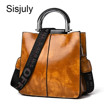 

Hot sale Women Bag Oil Wax Women Leather Handbags Luxury Lady Hand Bags With Purse Pocket Lady Messenger bag Big Tote Sac Bols