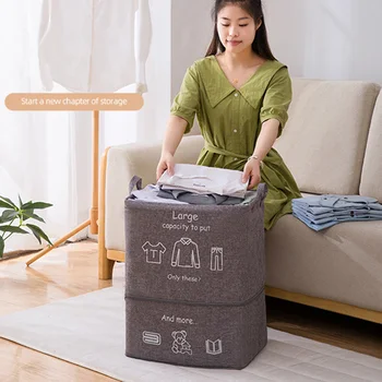 

Laundry Baskets With Handles 100L Storage Container Extra Large Heavy Duty Storage Humper With Reinforced Handler For Clothing