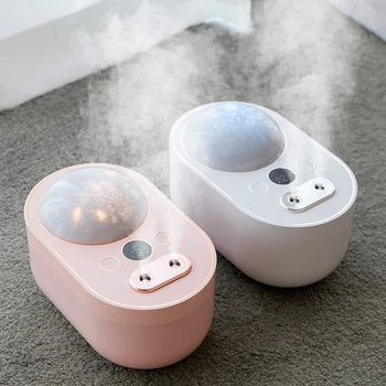 

1000Ml Dual Nozzle Humidifier USB Charging Projection Night Light Portable USB Aroma Diffuser Humidifier