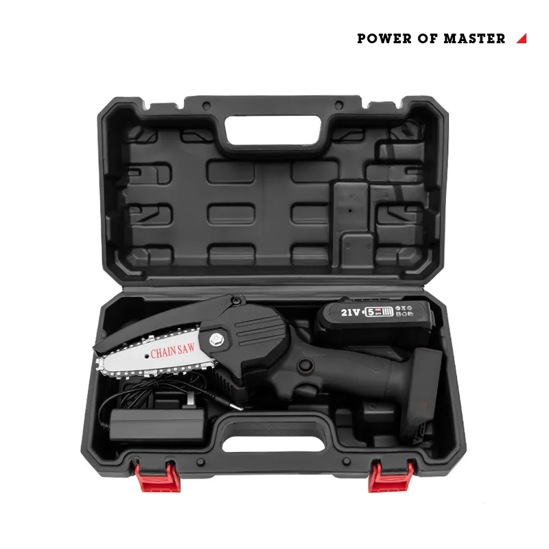 Small Cordless Pruning Saw Garden Logging and Pruning Electric Saw Lithium Battery Chain Mini Electric Chain