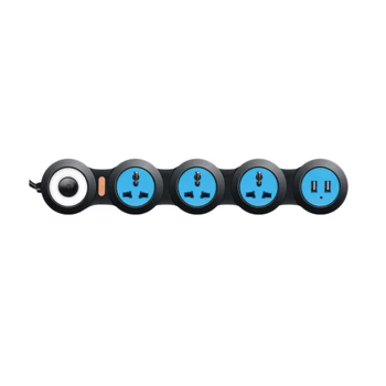 

4 Port Rotating Power Strip Universal Socket Fast Charging Socket with USB Home Electrical Extension Outlets with EU Plug