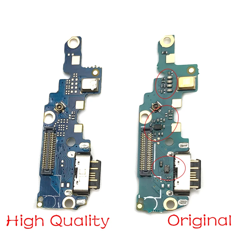 

5pcs/lot Micro USB Charger Dock Connector Charging Port Microphone Flex Cable Replacement Parts For Nokia X6/ 6.1 Plus TA-1099/1