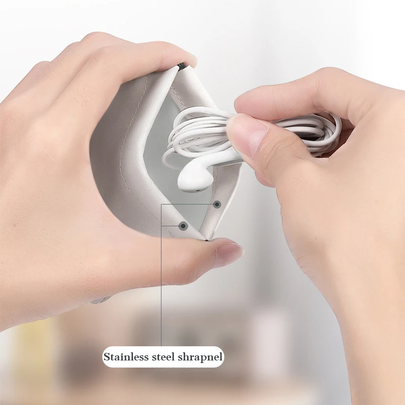 Портативная сумка для хранения наушников из нержавеющей стали|Сумки вещей| |