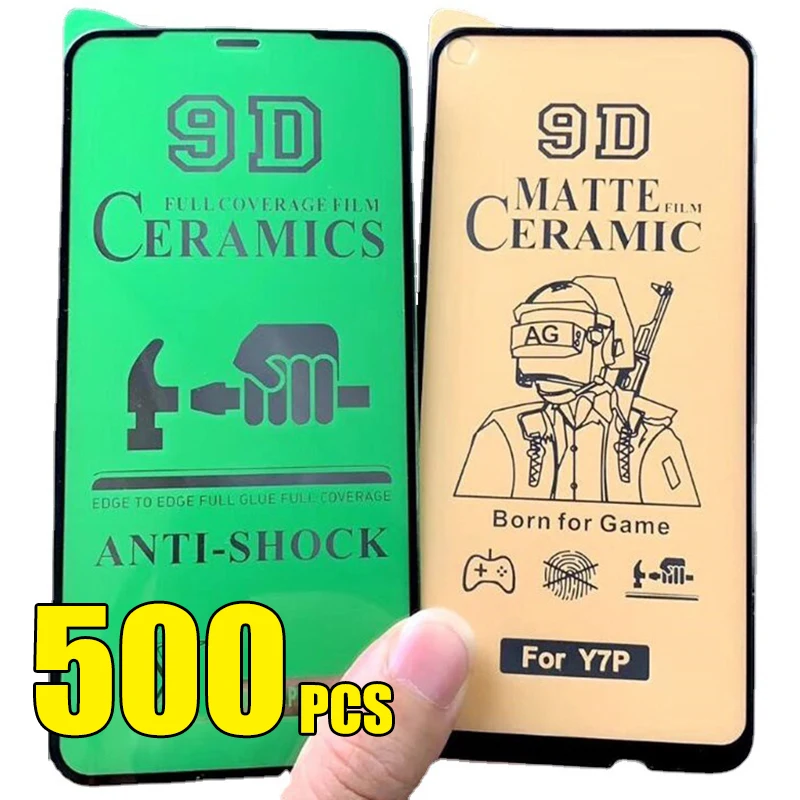500pcs 9D Ceramics Film Matte Screen Protector Full Cover For Samsung Galaxy S22 Plus S21 FE S20 A01S A02S A03S A31S A51S A71S | Мобильные