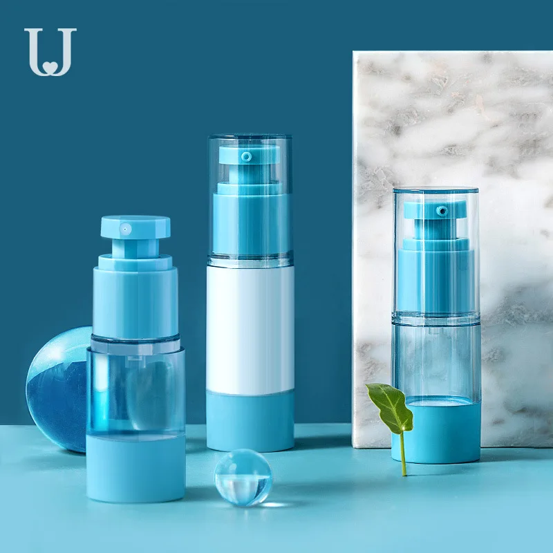 Botella de emulsión al vacío para viaje, botella con espray para cosméticos, vacía, hidratante, súper fino, espray para loción